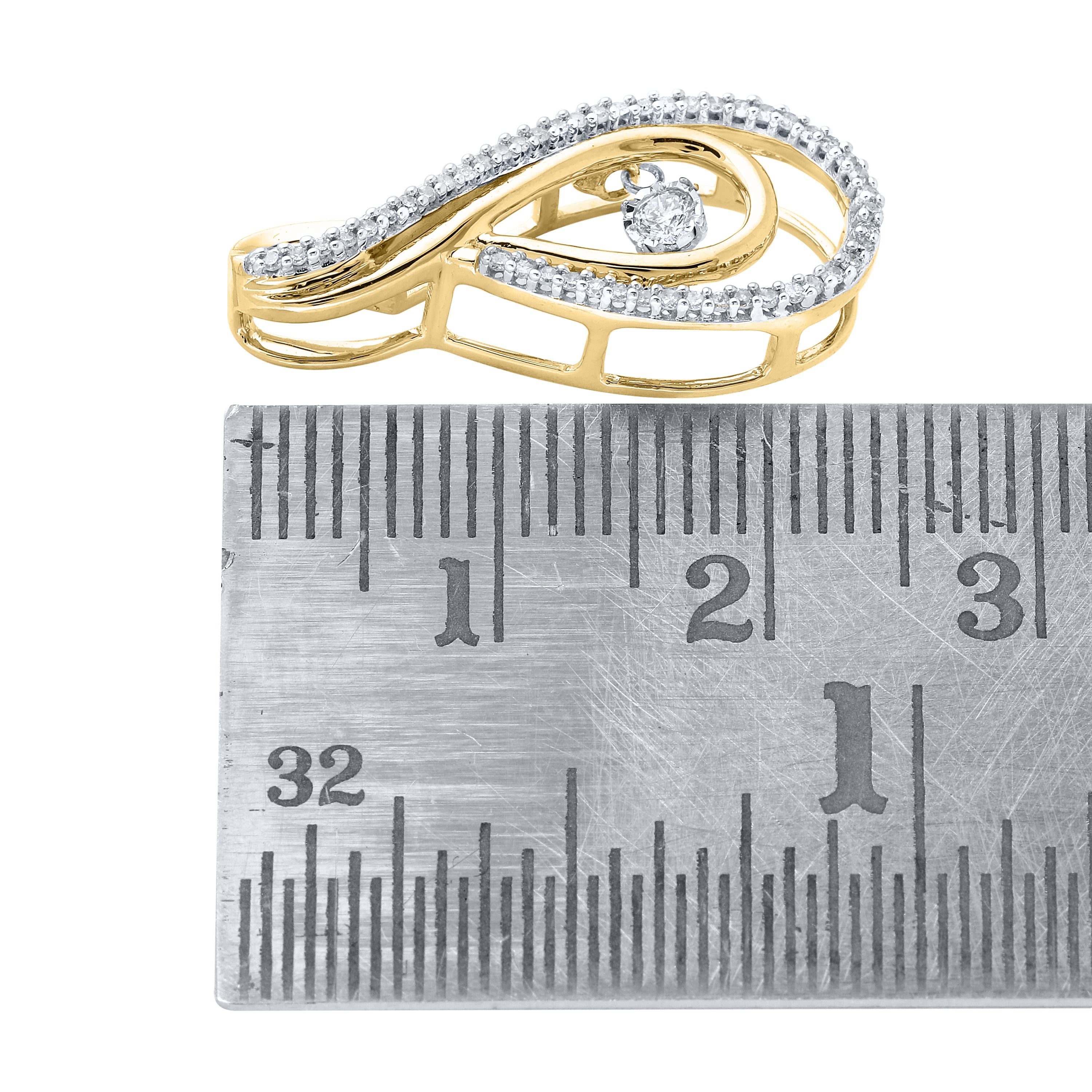 10k Yellow Gold 0.20ctw Diamond Pendant