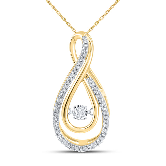 10k Yellow Gold 0.20ctw Diamond Pendent