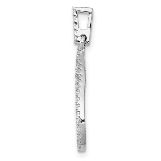 14kt White Gold 1/4ct. Diamond Teardrop Pendant