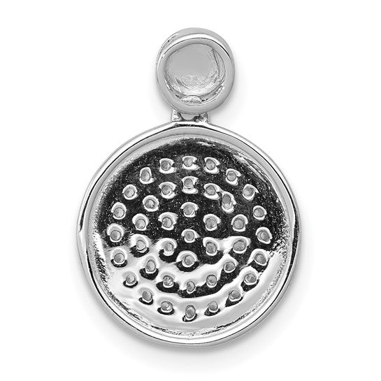 14kt White Gold 1/4ct. Diamond Fancy Circle Pendant