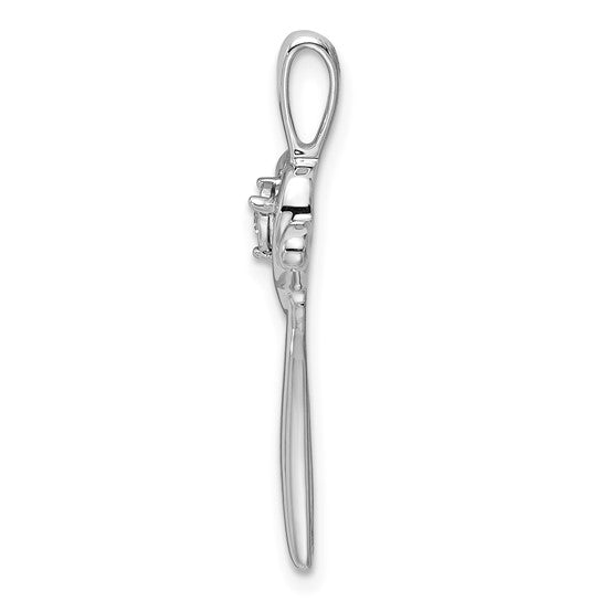 14kt White Gold Diamond Slide Pendant