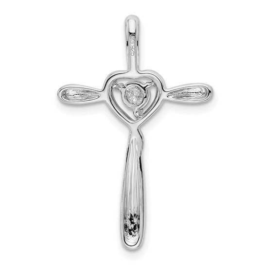 14kt White Gold Diamond Slide Pendant