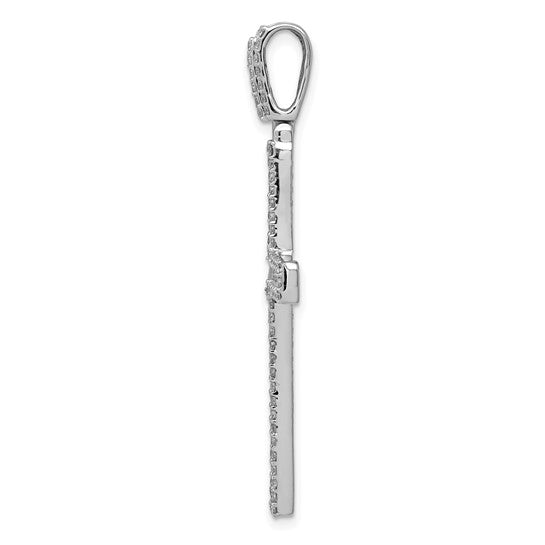14kt White Gold 1 1/10ct. Diamond Latin Cross Pendant