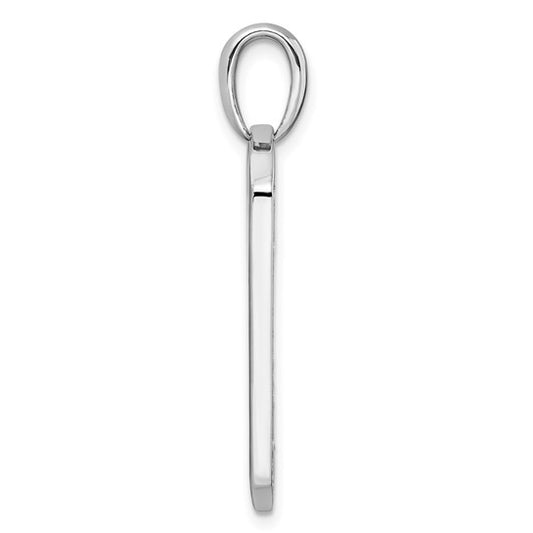True Origin 14KT White Gold Men's 3/4 carat Lab Grown Diamond VS+ F+ Complete Dog Tag Pendant