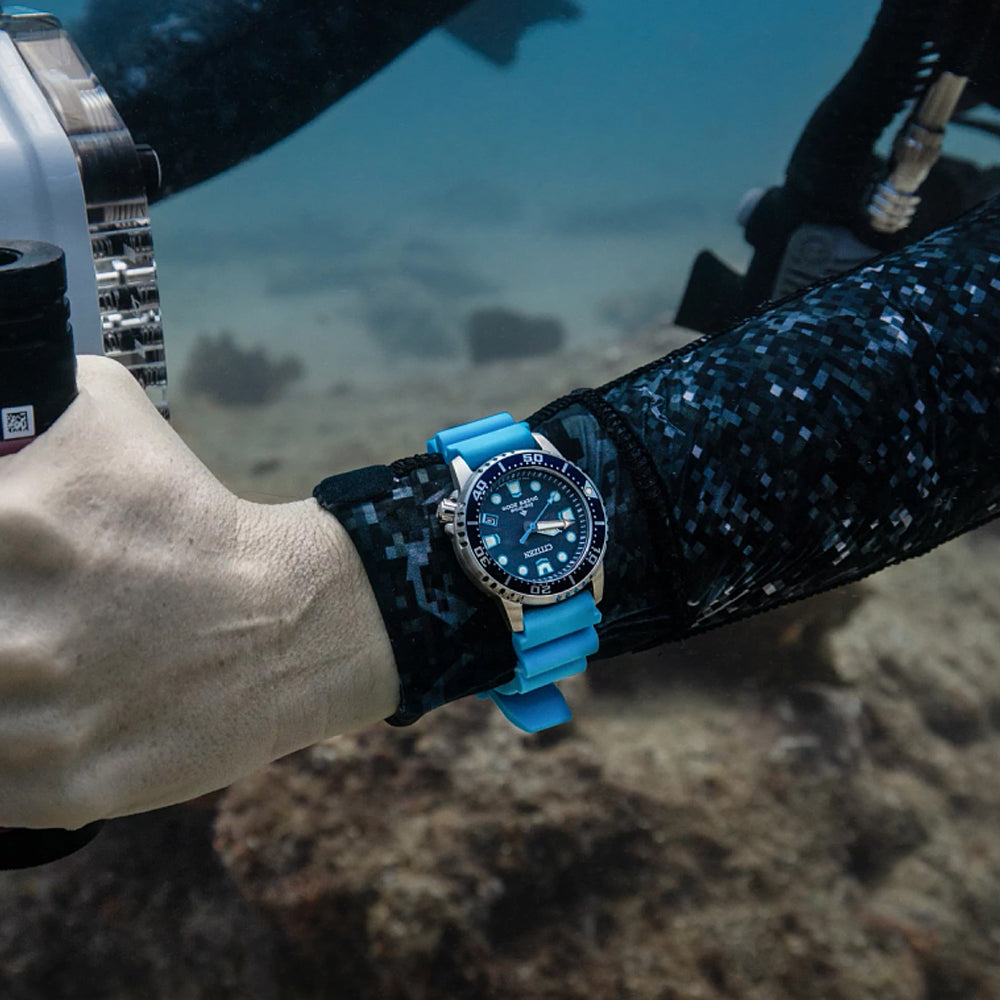 CITIZEN ECO-DRIVE PROMASTER DIVE WATCH Blue Dial