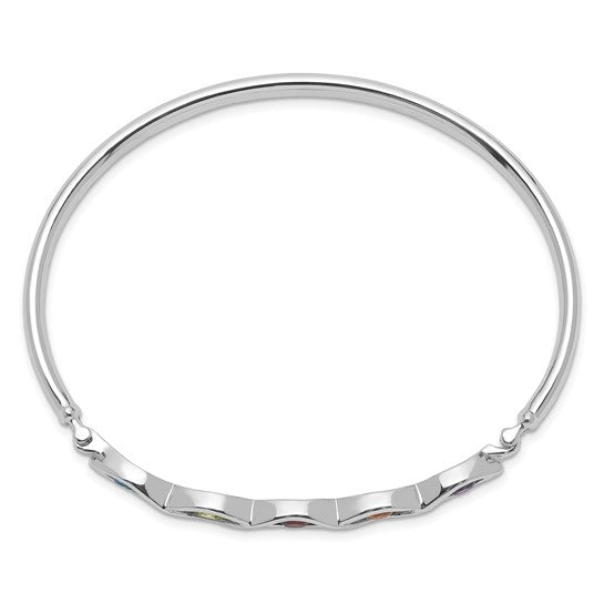 Multi gemstone bangle