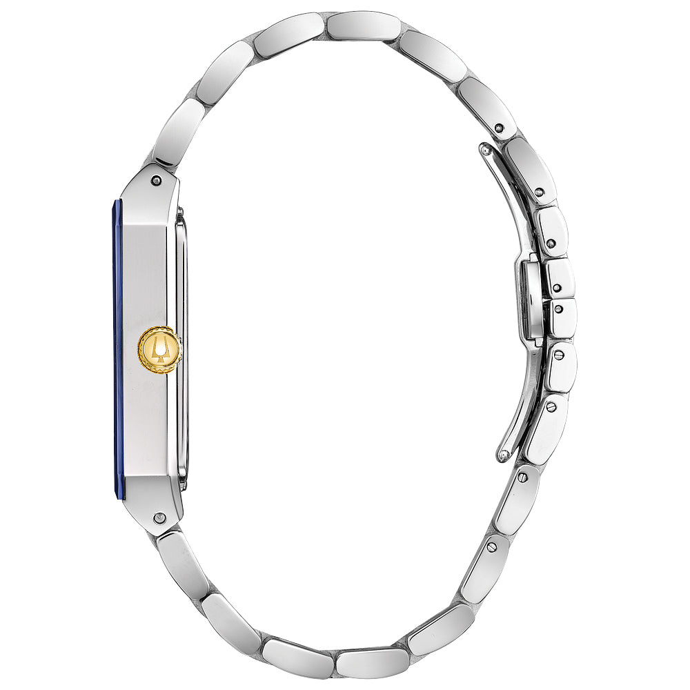 Bulova Men’s Diamond-Accented Watch – Gold-Tone Stainless Steel