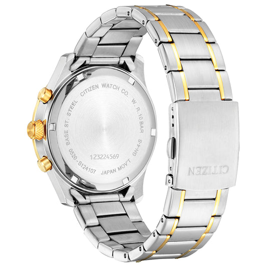 MEN QUARTZ WR100 SST BRAC BLUE