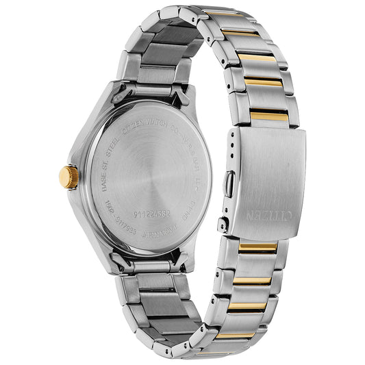 Citizen Quartz Mens Two Tone Stainless Steel Bracelet Watch