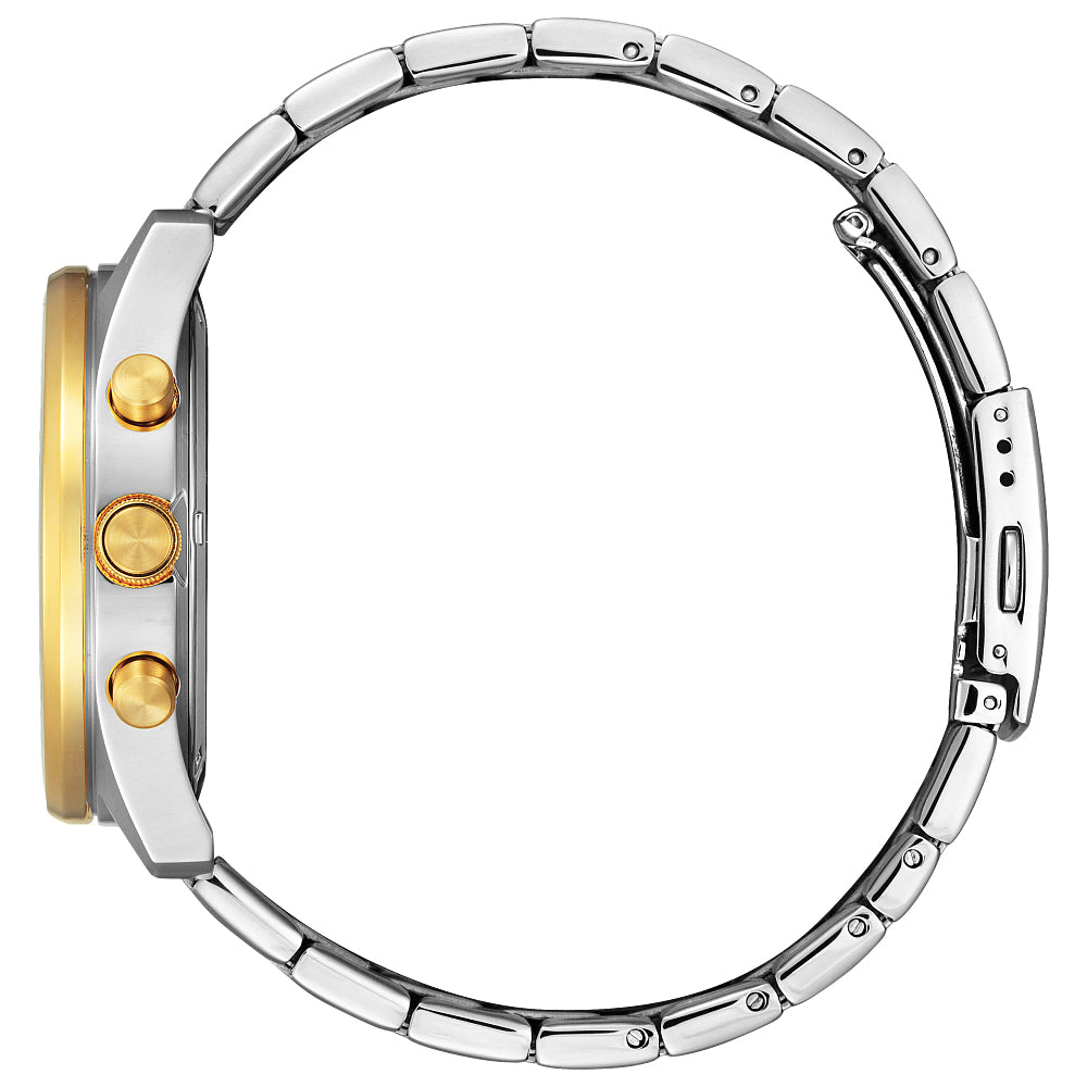 MEN QUARTZ WR100 SST BRAC BLUE