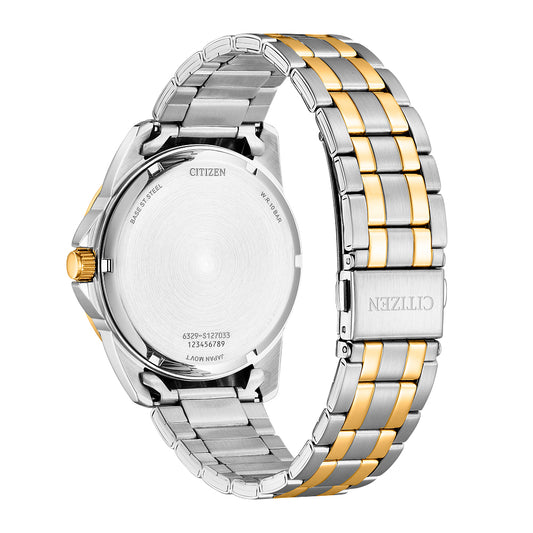 Citizen Quartz Mens Two Tone Stainless Steel Bracelet Watch