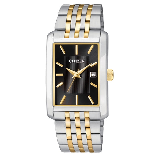 Citizen® Everyday Men's Rectangular Two-Tone Stainless Steel Watch