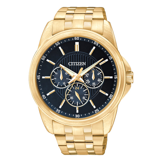 Men's Gold-Tone Stainless Steel Bracelet Watch 42mm