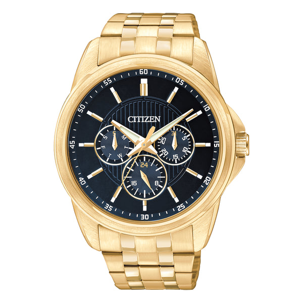 Men's Gold-Tone Stainless Steel Bracelet Watch 42mm
