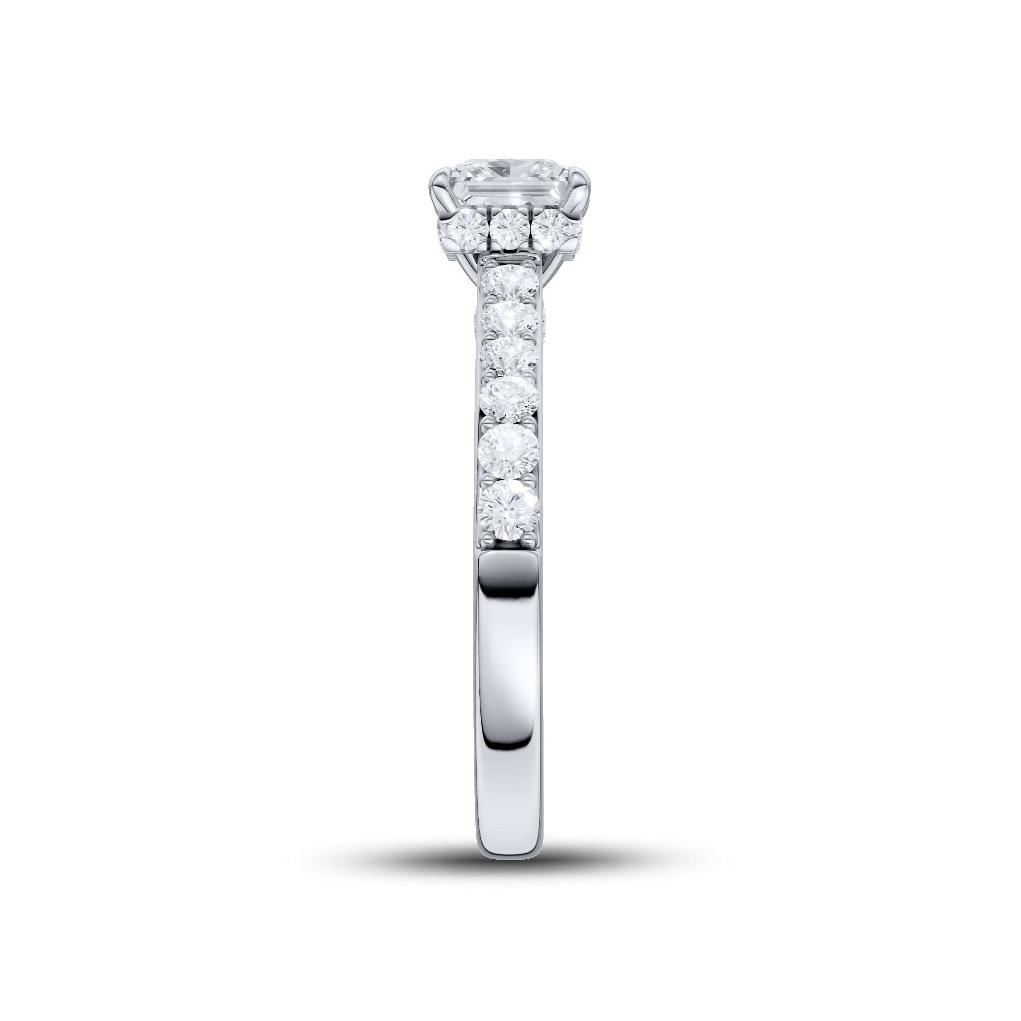 14kt White Gold 1.50 ctw Lab Diamond Solitaire Ring