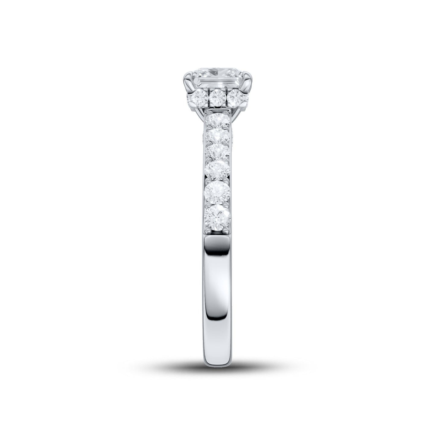14kt White Gold 1.50 ctw Lab Diamond Solitaire Ring