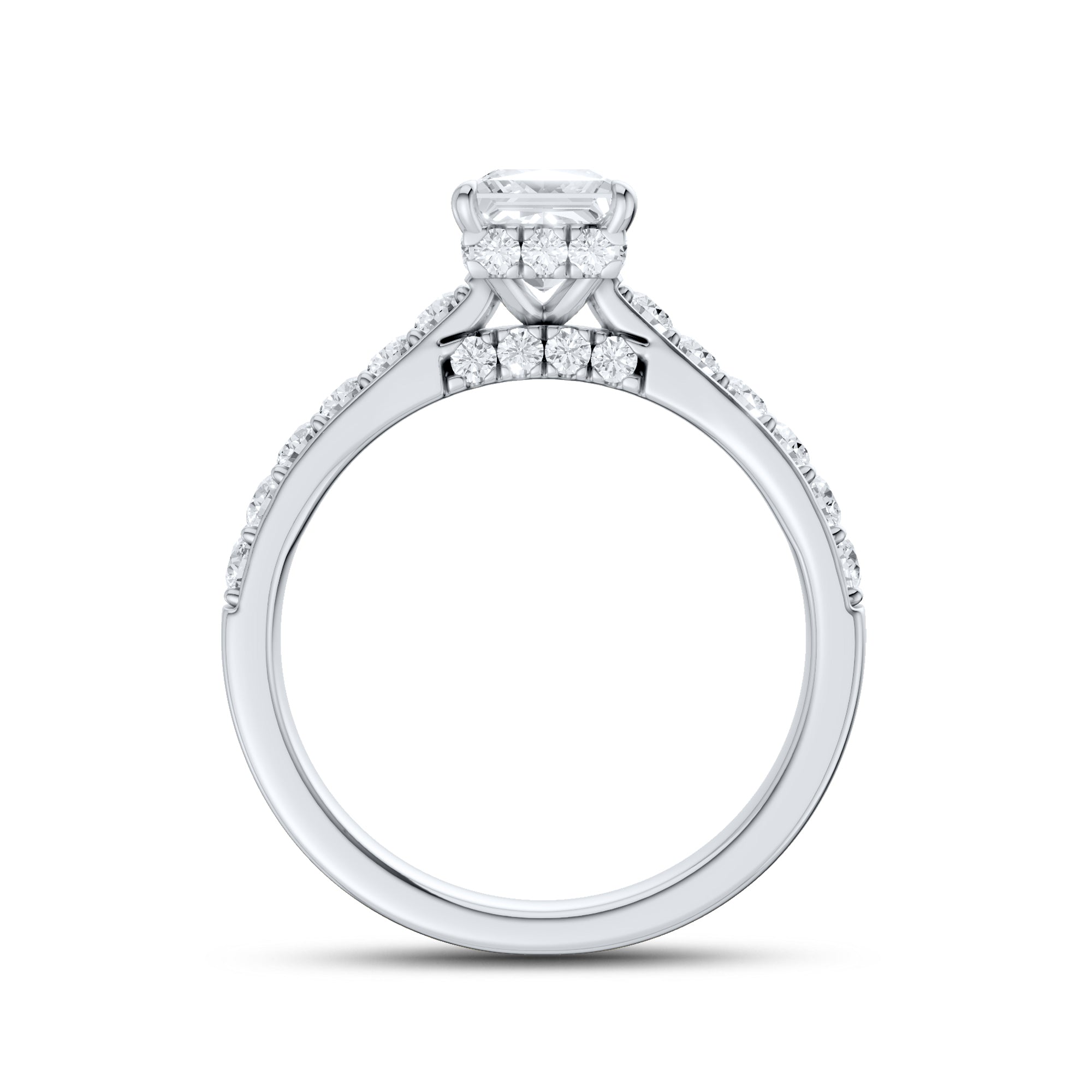 14kt White Gold 1.50 ctw Lab Diamond Solitaire Ring