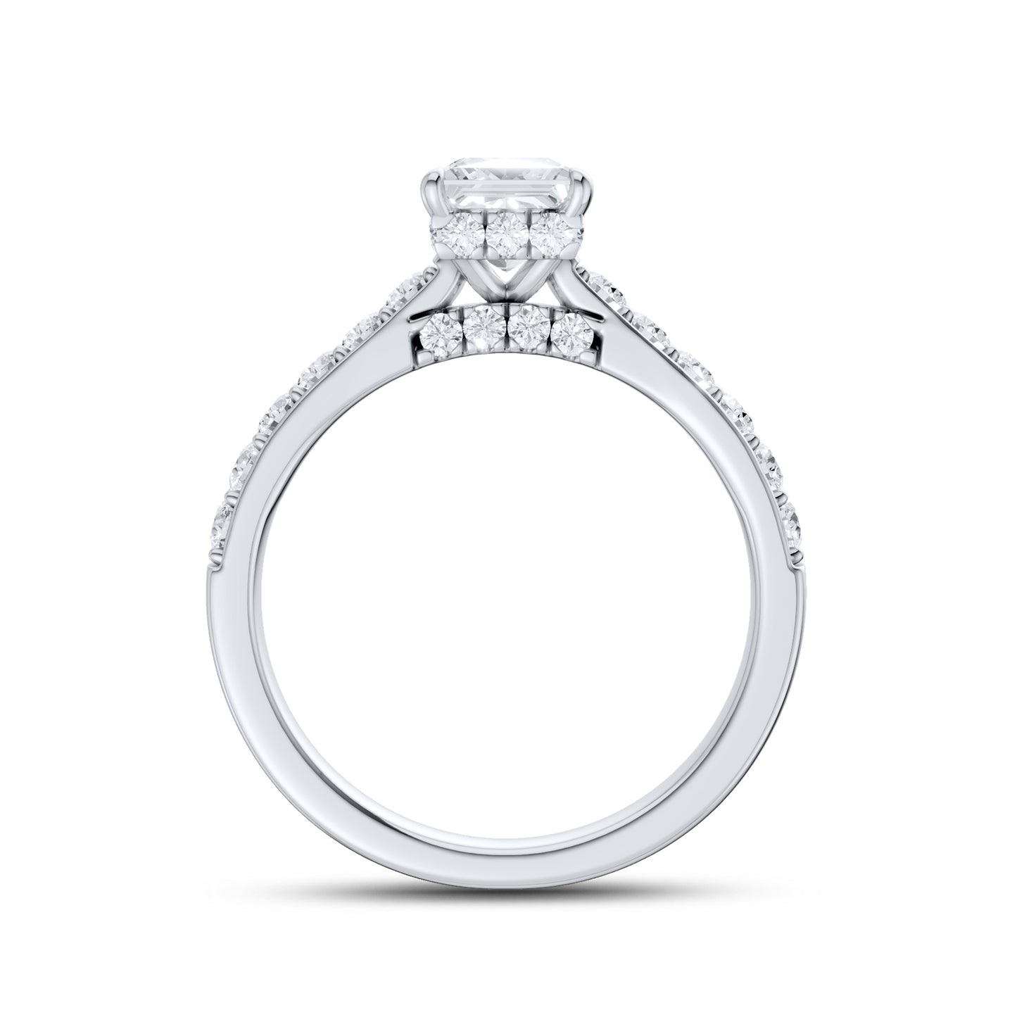 14kt White Gold 1.50 ctw Lab Diamond Solitaire Ring