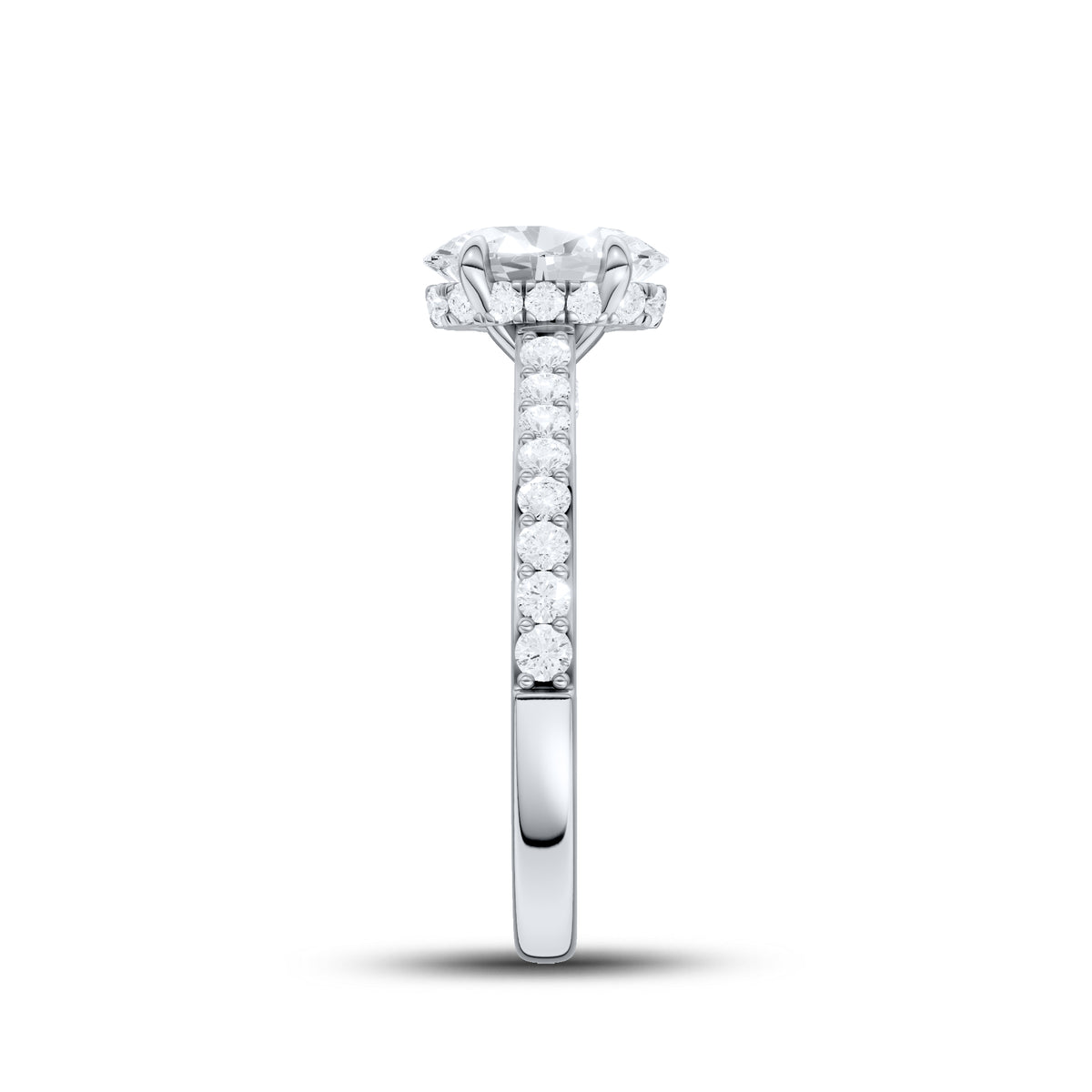 14kt White Gold 1.50 ctw Lab Diamond Solitaire Ring