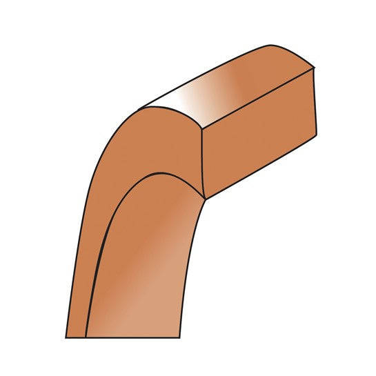 14kt Rose Gold 6mm Lightweight Flat Wedding Band Size 10