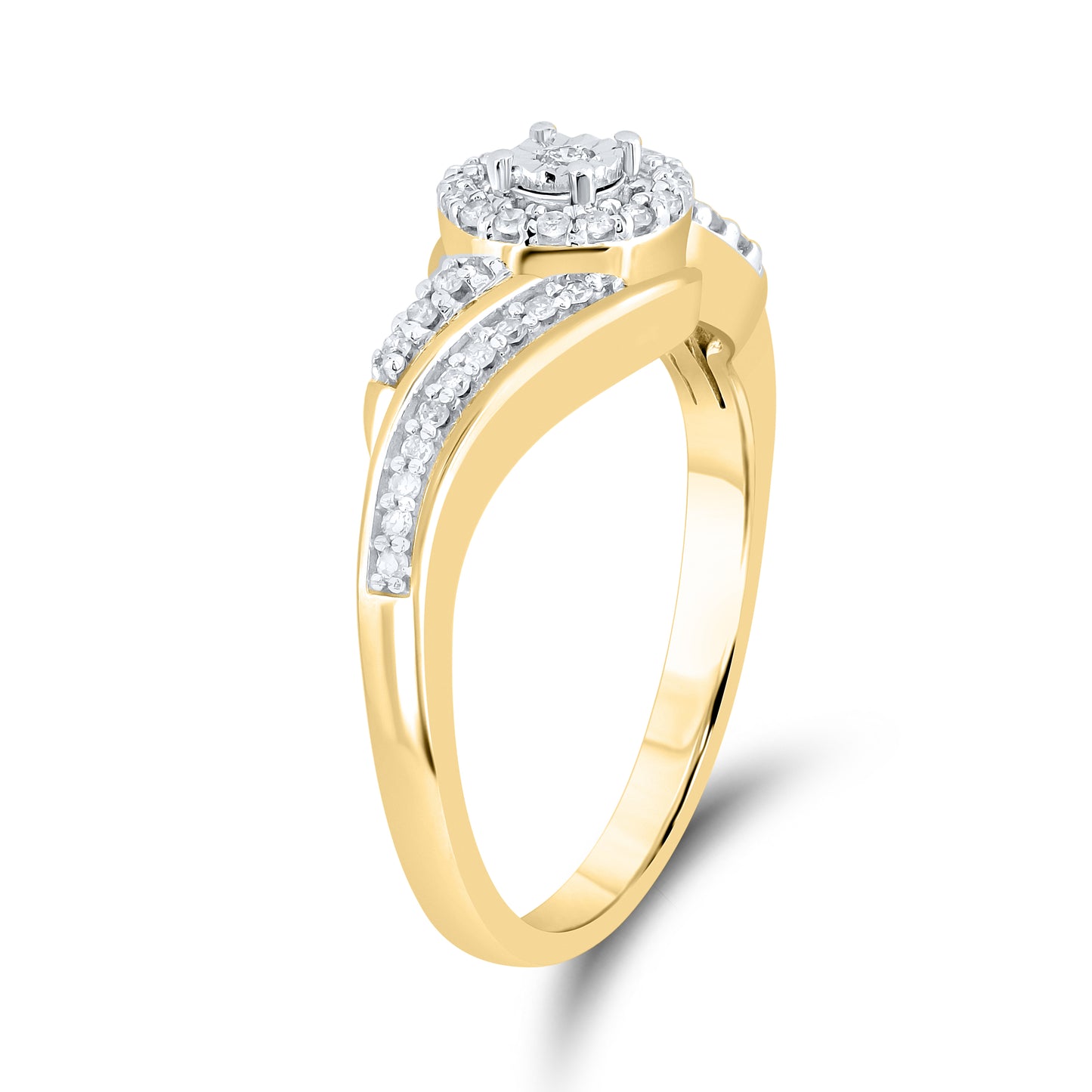 14kt Yellow Gold 0.20 CTW Natural Diamond Promise Ring