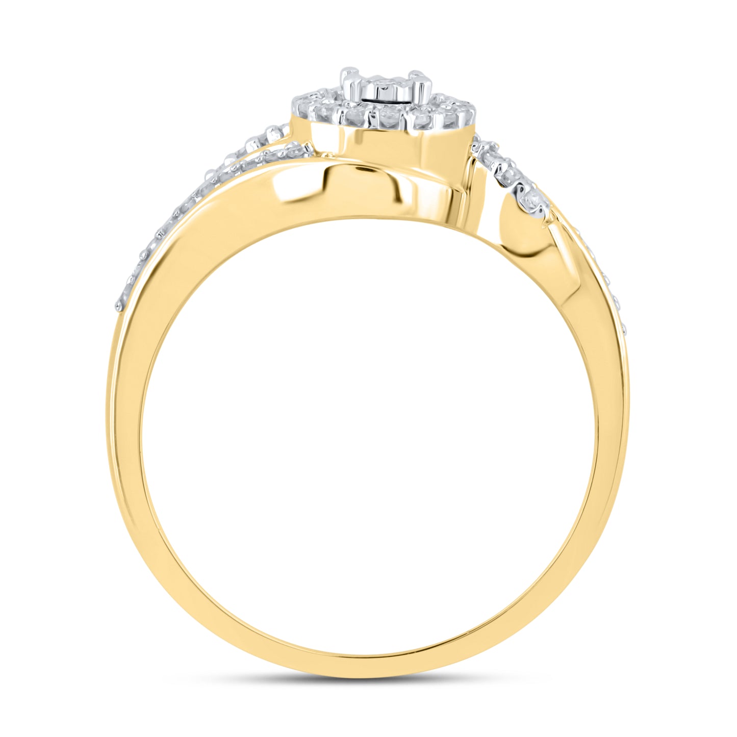 14kt Yellow Gold 0.20 CTW Natural Diamond Promise Ring