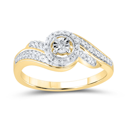 14kt Yellow Gold 0.20 CTW Natural Diamond Promise Ring