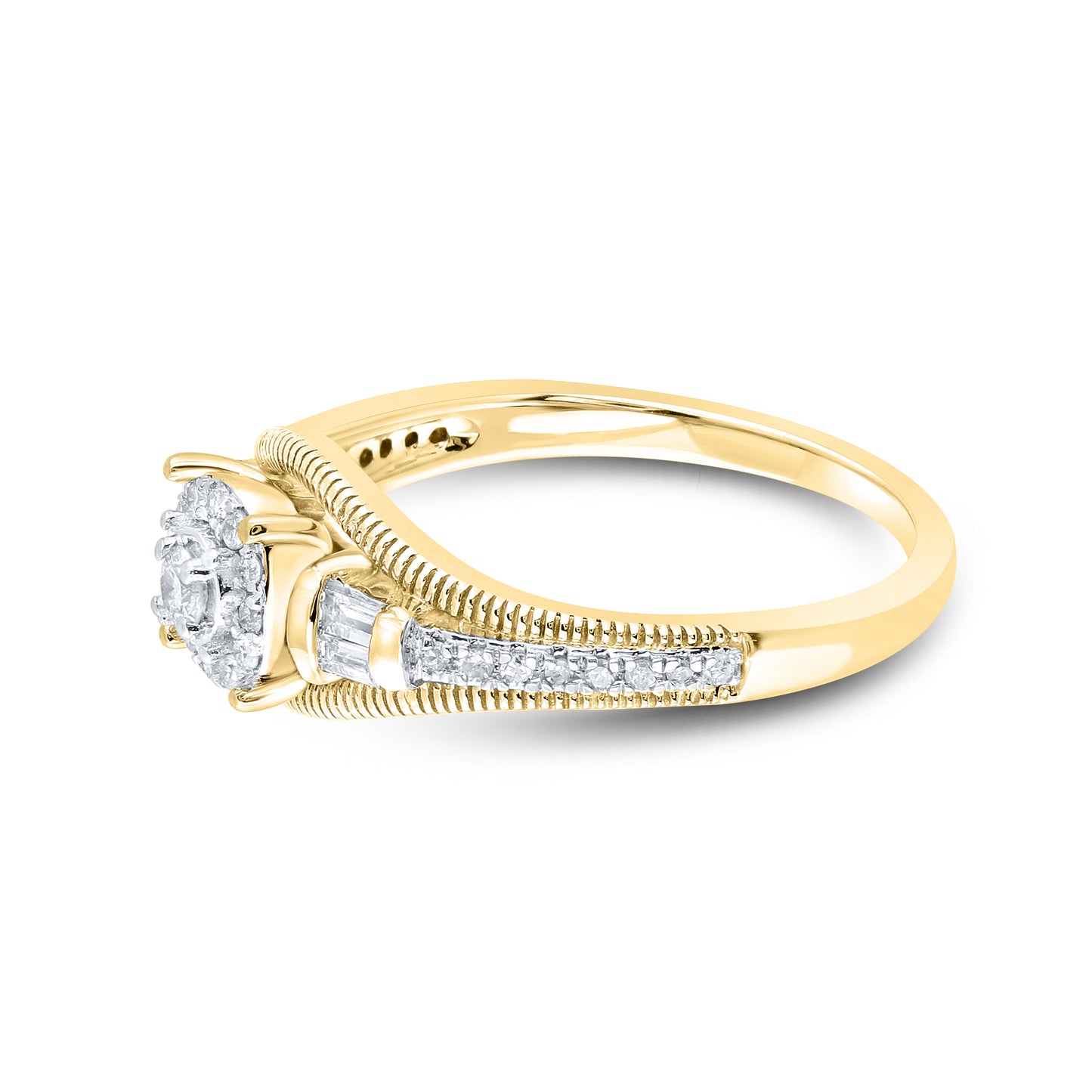 14kt Yellow Gold 0.25 CTW Natural Diamond Promise Ring