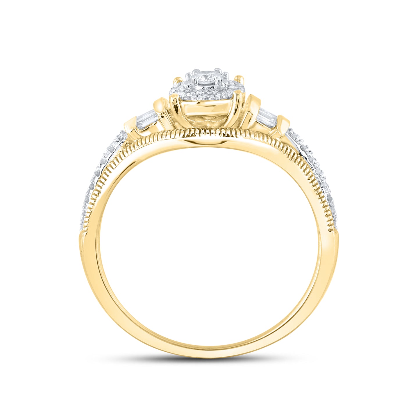 14kt Yellow Gold 0.25 CTW Natural Diamond Promise Ring