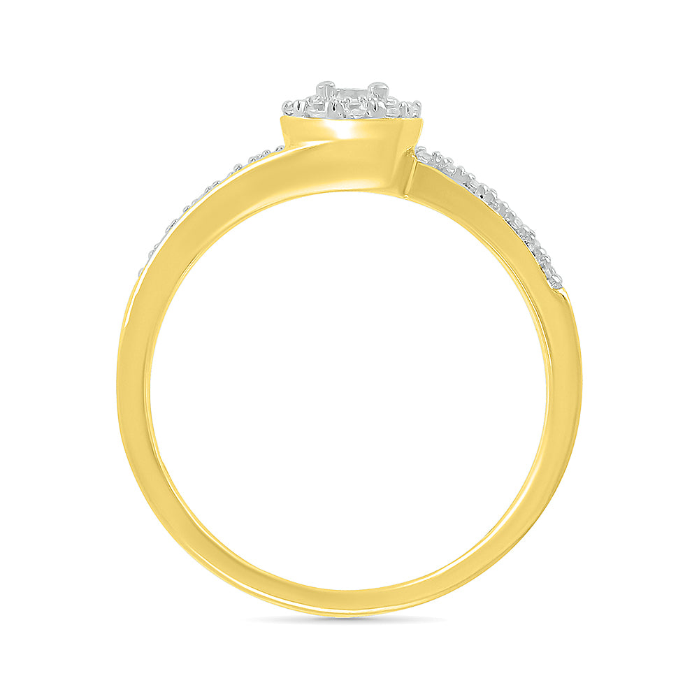 14K Yellow Gold 0.25 ctw Diamond Promise Ring