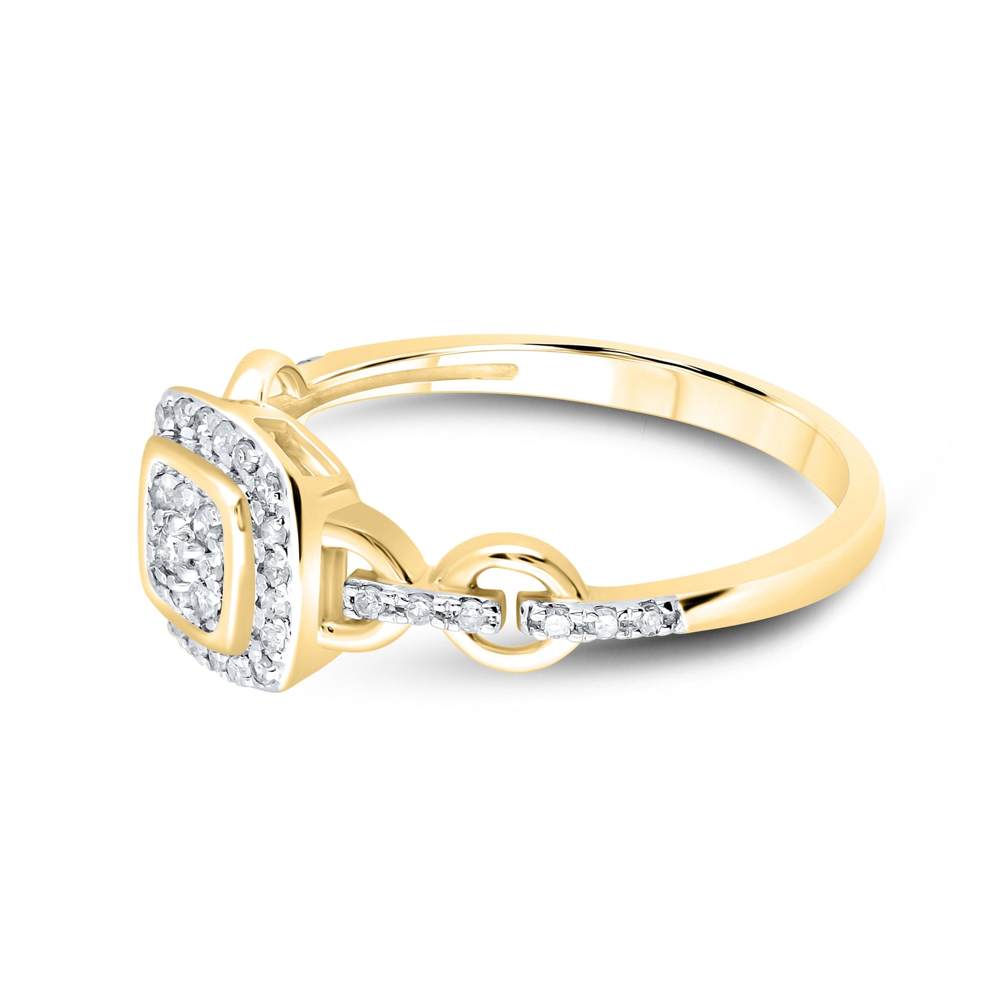 14K Yellow Gold 0.20 CTW Diamond Promise Ring