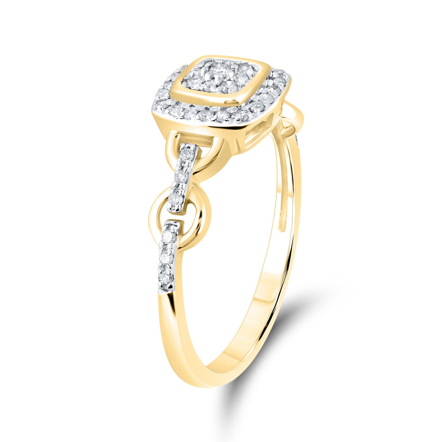 14K Yellow Gold 0.20 CTW Diamond Promise Ring