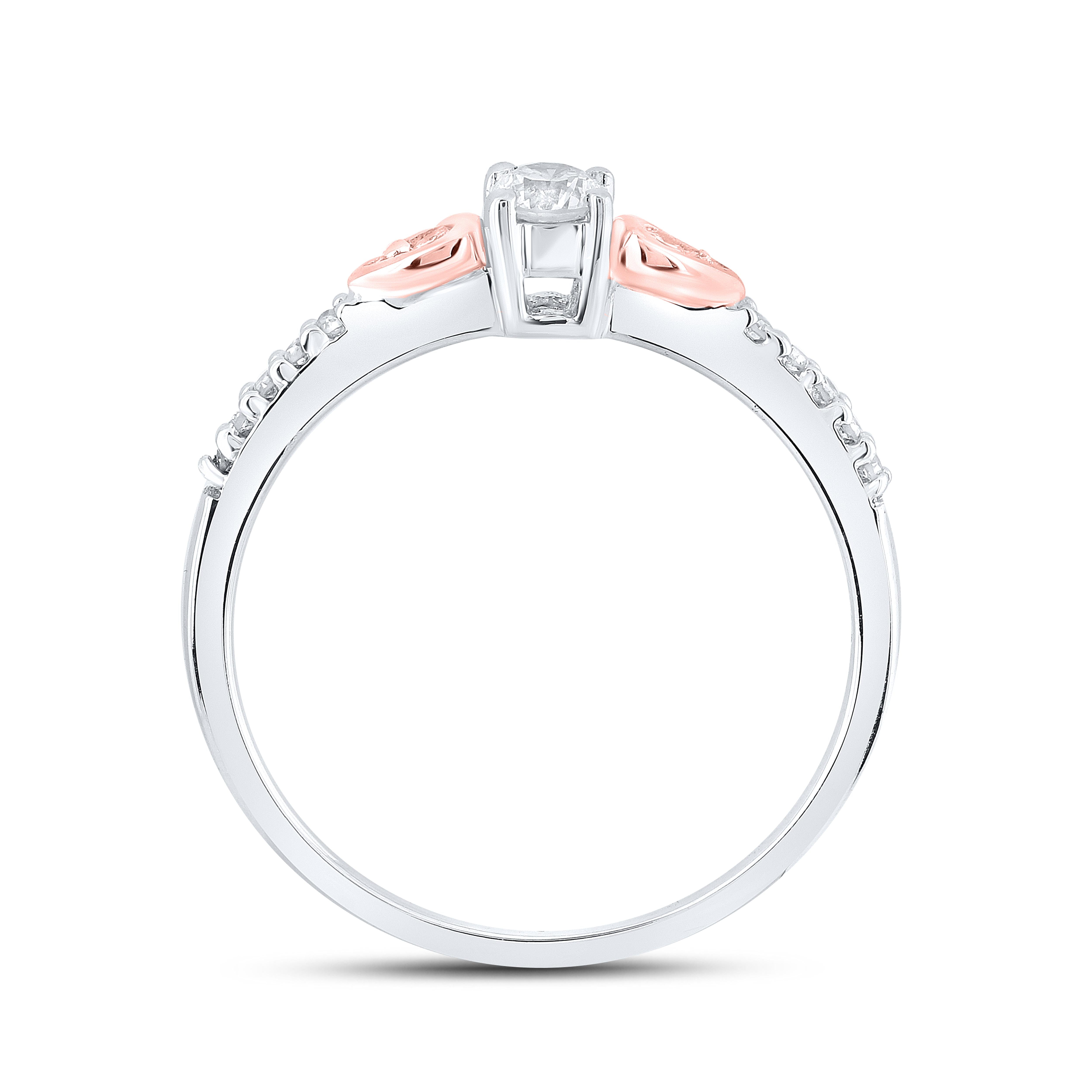 14K White Gold 0.25 ctw Diamond Promise Ring