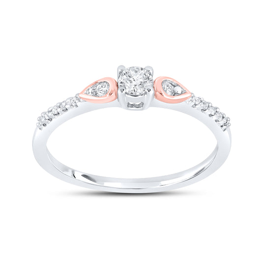 14K White Gold 0.25 ctw Diamond Promise Ring