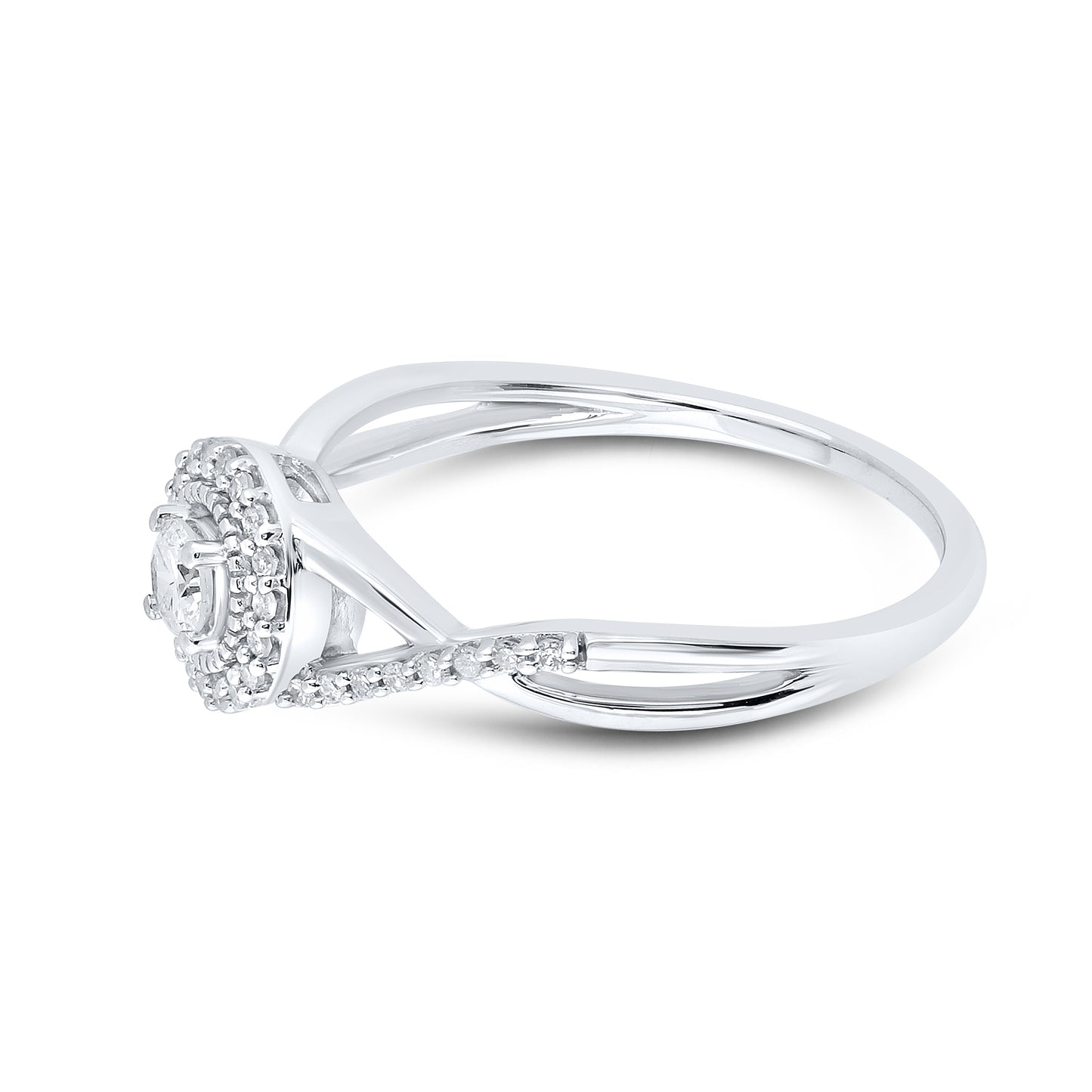 14kt White Gold 0.25 CTW Natural Diamond Promise Ring