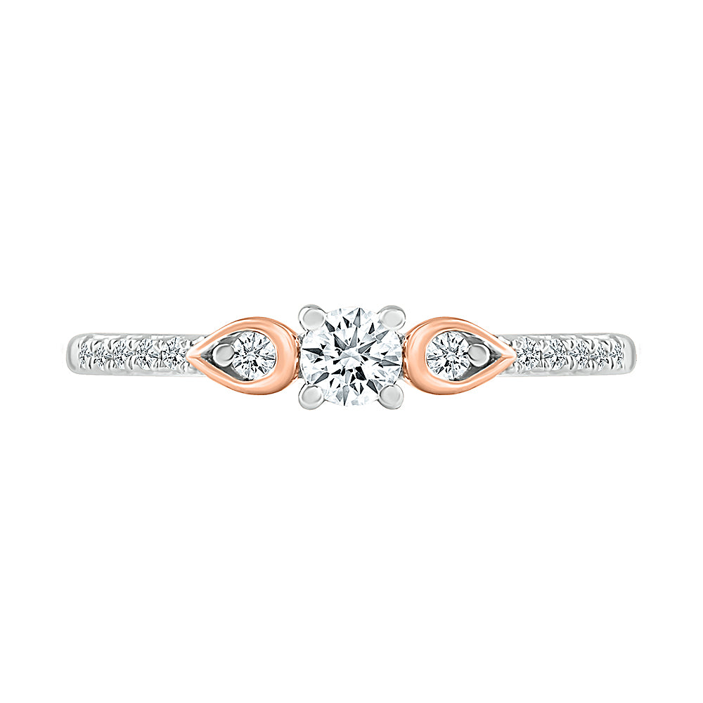 14K White Gold 0.25 ctw Diamond Promise Ring