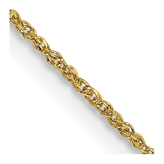 14kt Yellow Gold 16 inch .70mm Ropa with Spring Ring Clasp Chain