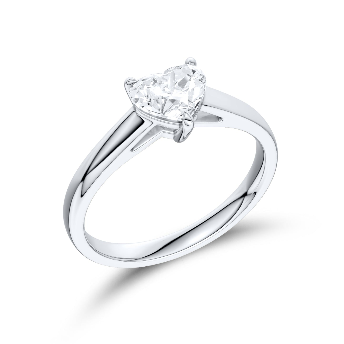 14kt White Gold 0.75 ctw Lab Diamond Solitaire Ring