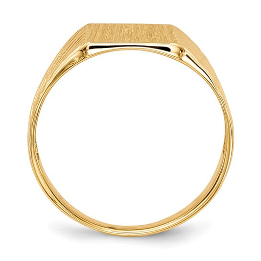 14kt Yellow Gold 8.0x9.5mm Open Back Signet Ring