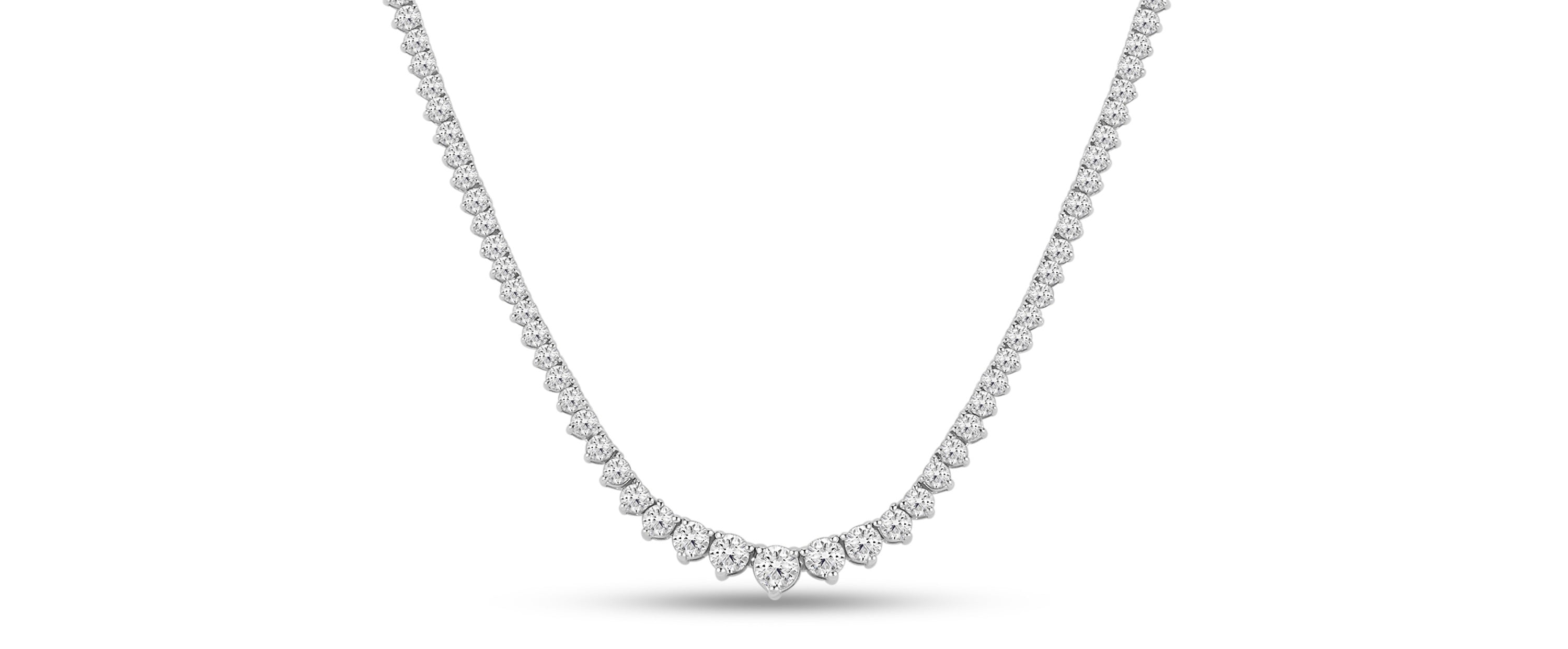 14kt White Gold 5.75 CTW Diamond Necklace