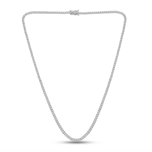 14kt White Gold 5.32 CTW Lab Diamond Tennis Necklace