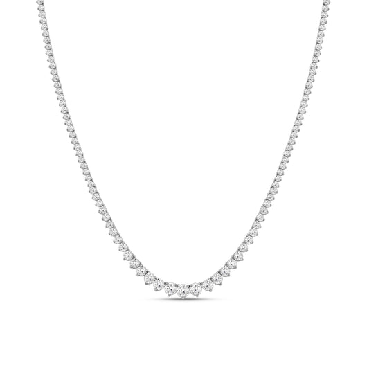 14kt White Gold 10 CTW Diamond Necklace