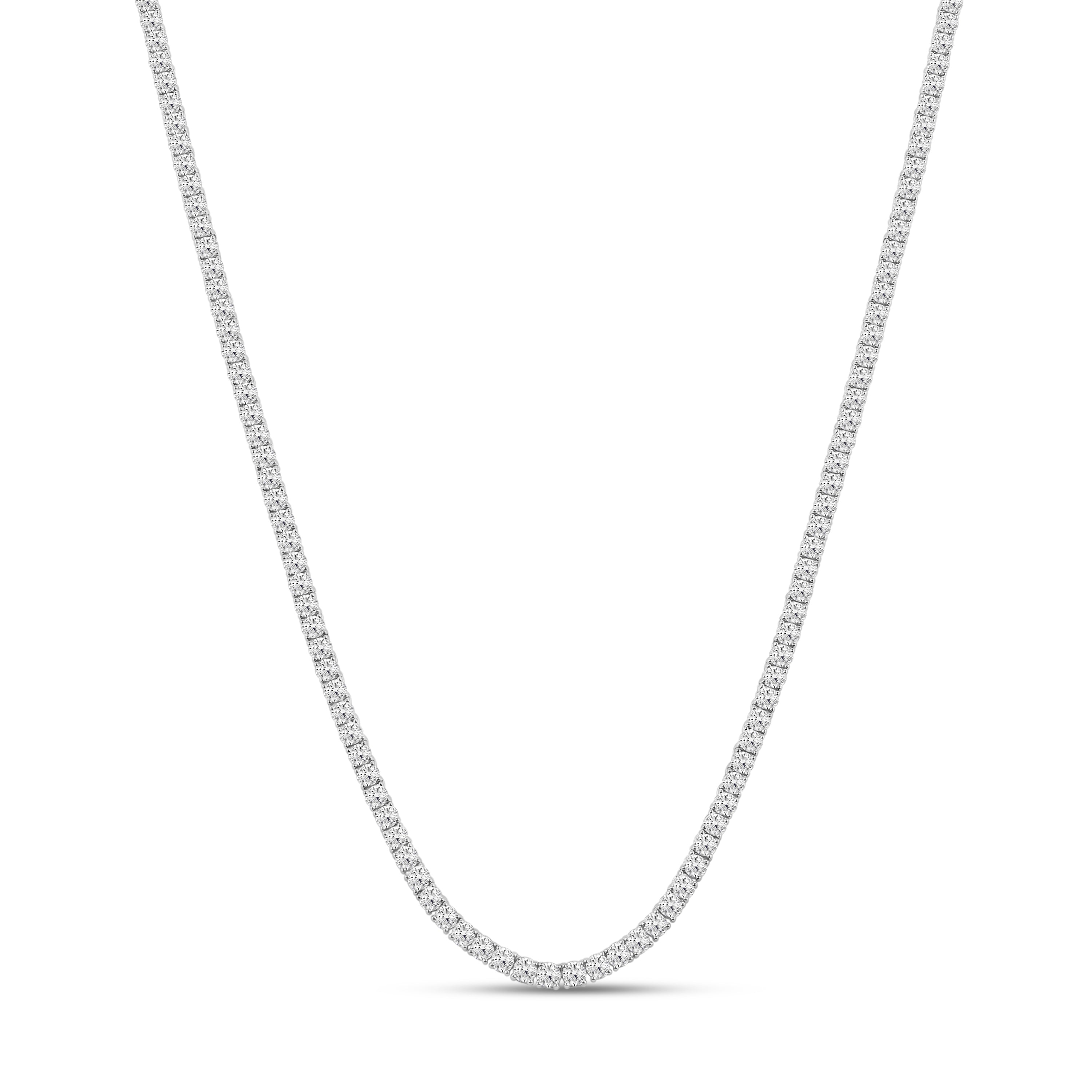 14kt White Gold 8.95 CTW Lab Diamond Necklace