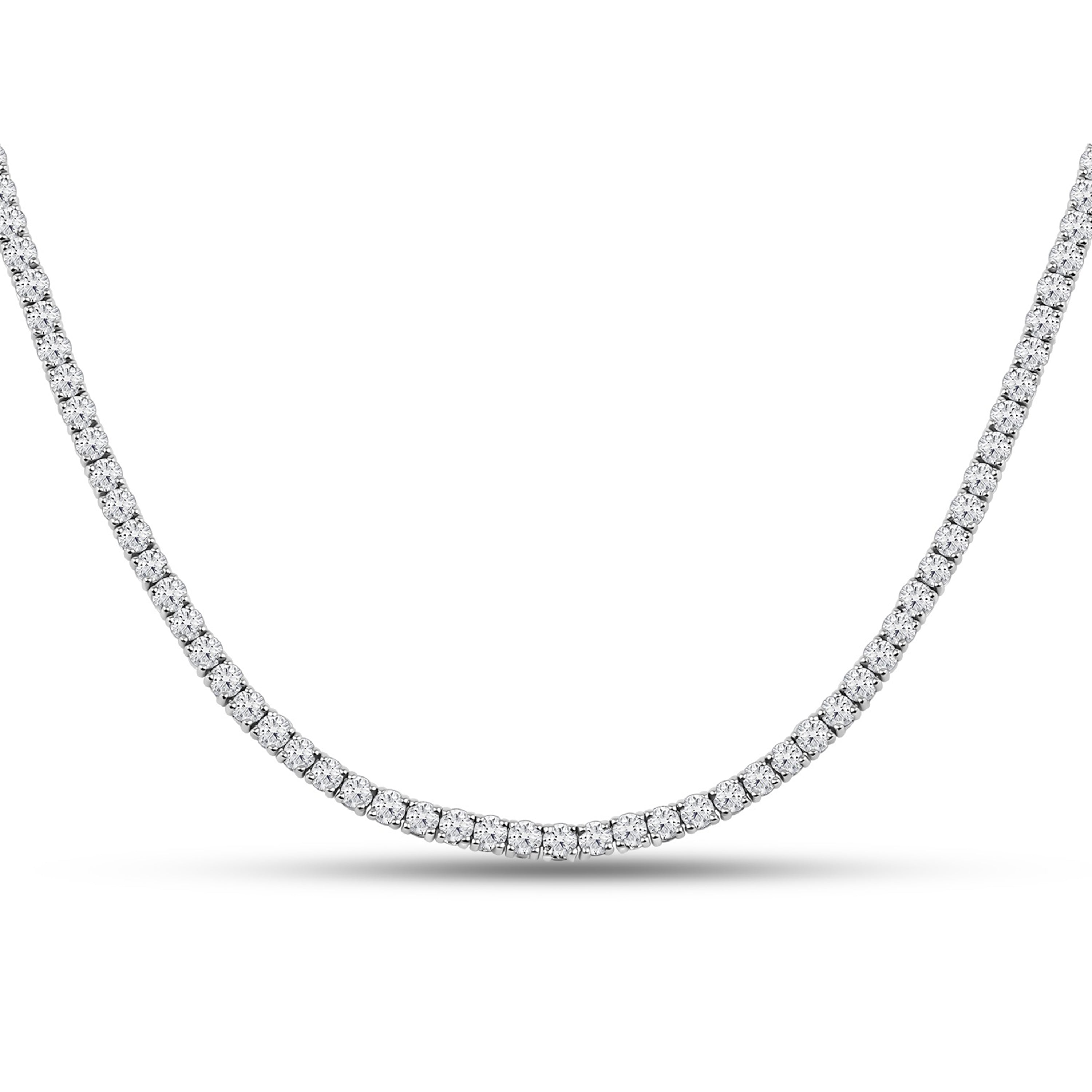 14kt White Gold 7.50 CTW Diamond Necklace