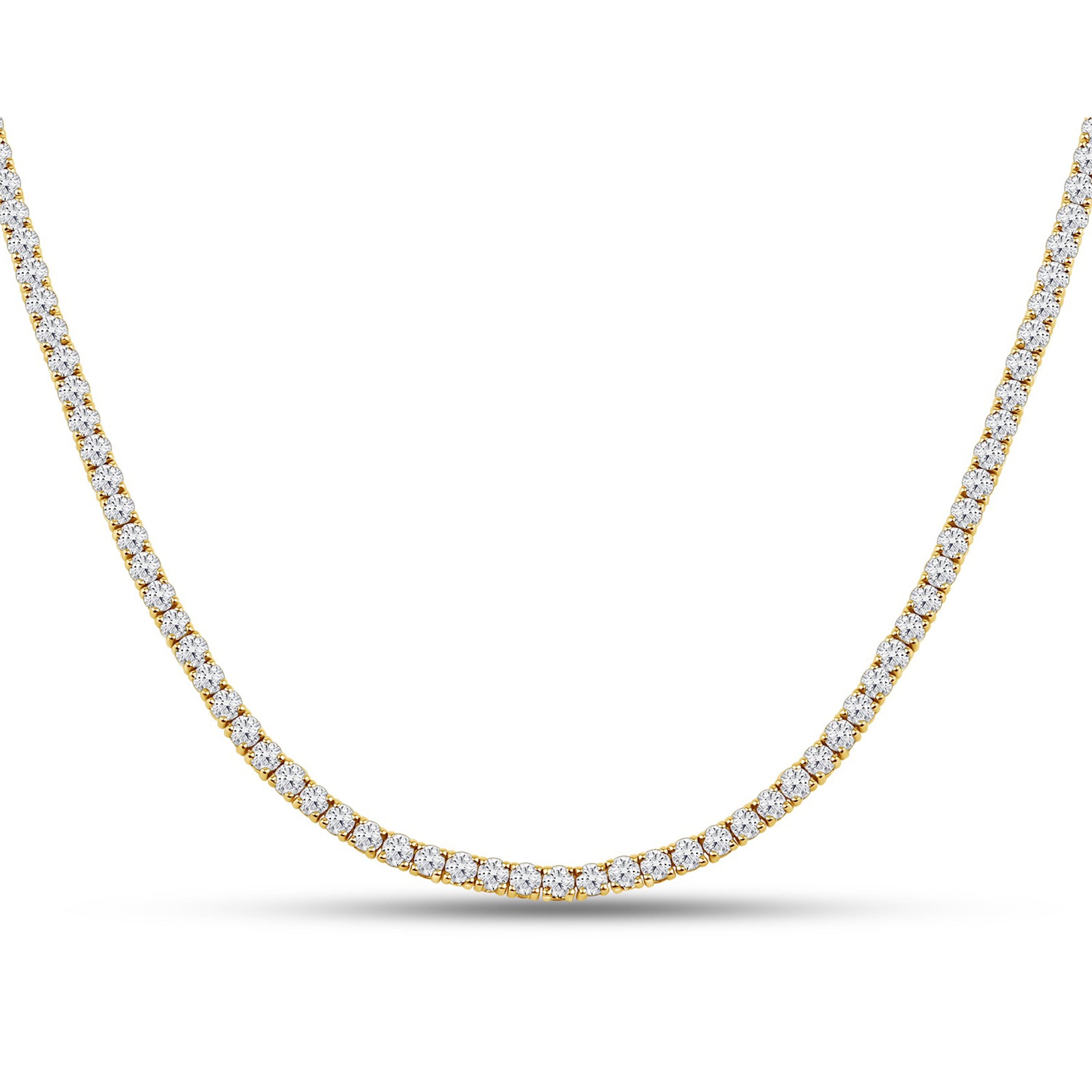 14kt Yellow Gold 7.50 CTW Diamond Necklace