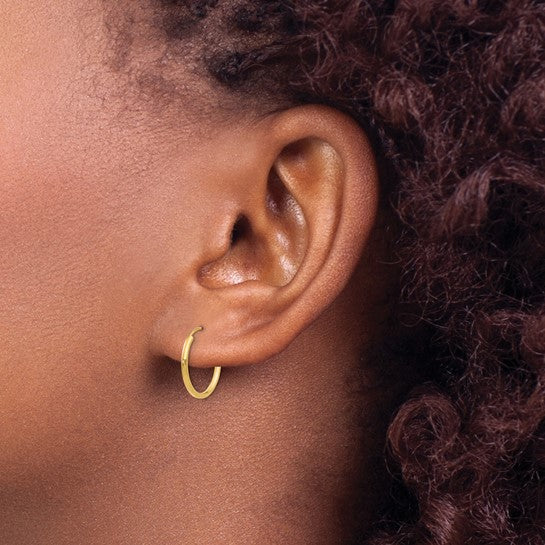 14kt Yellow Gold Madi K Endless Hoop Earrings