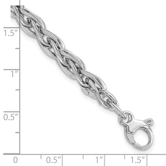 14kt White Gold Polished Bracelet