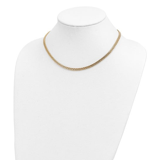 14kt Yellow Gold Polished Fancy Link Necklace