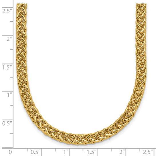 14kt Yellow Gold Polished Fancy Link Necklace