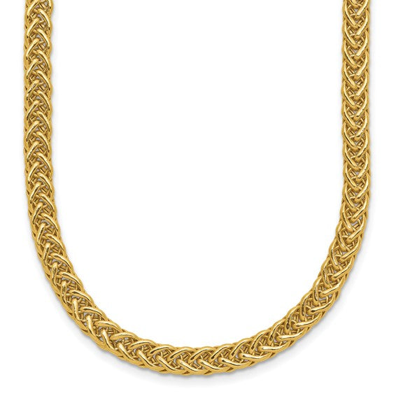 14kt Yellow Gold Polished Fancy Link Necklace